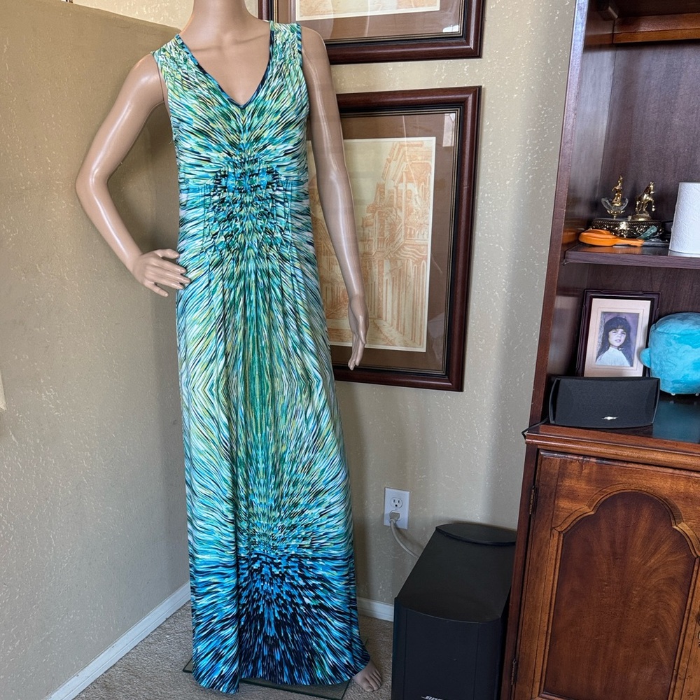Cato Vintage Women’s Rushed Summer Maxi Dress sz M NWT